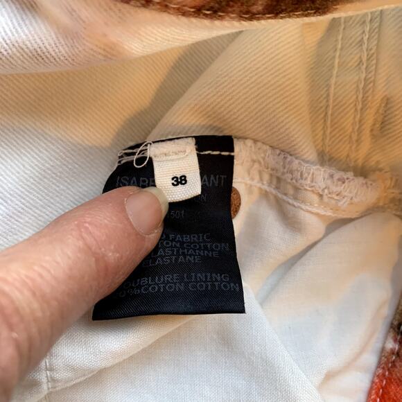 Isabel Marant Etoile Slim Multi-Color Tie-Dye Reilly Printed Jeans Trousers 38/8 - Picture 7 of 14